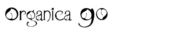 Organica 90 font preview